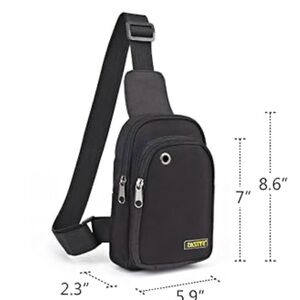 Faster Black Sling Bag unisex